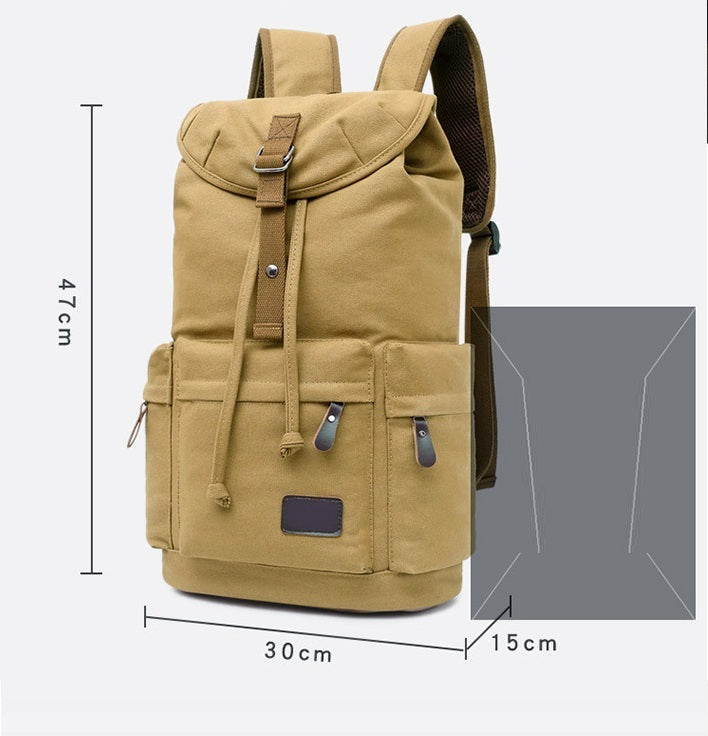 Trend Canvas Retro Large Capacity Outdoor Men's Backpack