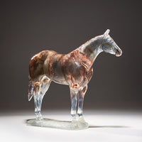 Transparent Gradient, Golden Bronze Horse