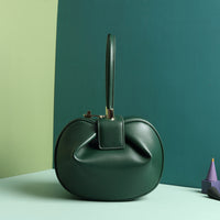 Leather fashion dumplings handbag