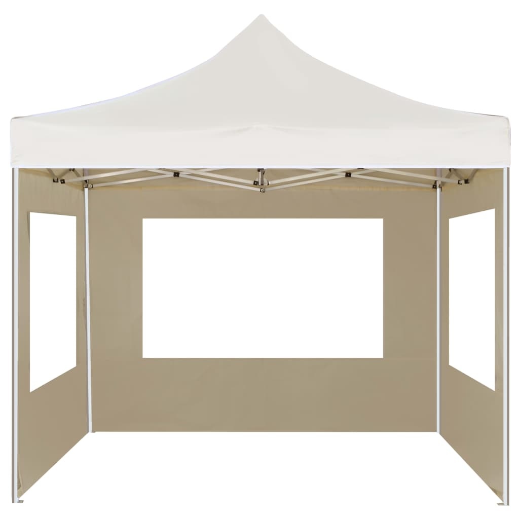 vidaXL Professional Folding Party Tent with Walls Aluminum 9.8'x9.8' Cream