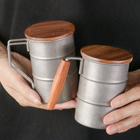 Creative Outdoor Mug Made Of 304 Stainless Steel With A Lid