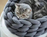 Cat Sleeping Basket Bed Round Fluffy Comfortable Touch Pet Products