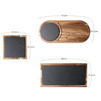 Household rock wood  board tray