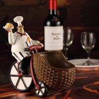 European resin chef wine rack