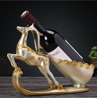 Creative home European deer red wine rack decoration cabinet room decoration rack living room wine bottle rack crafts