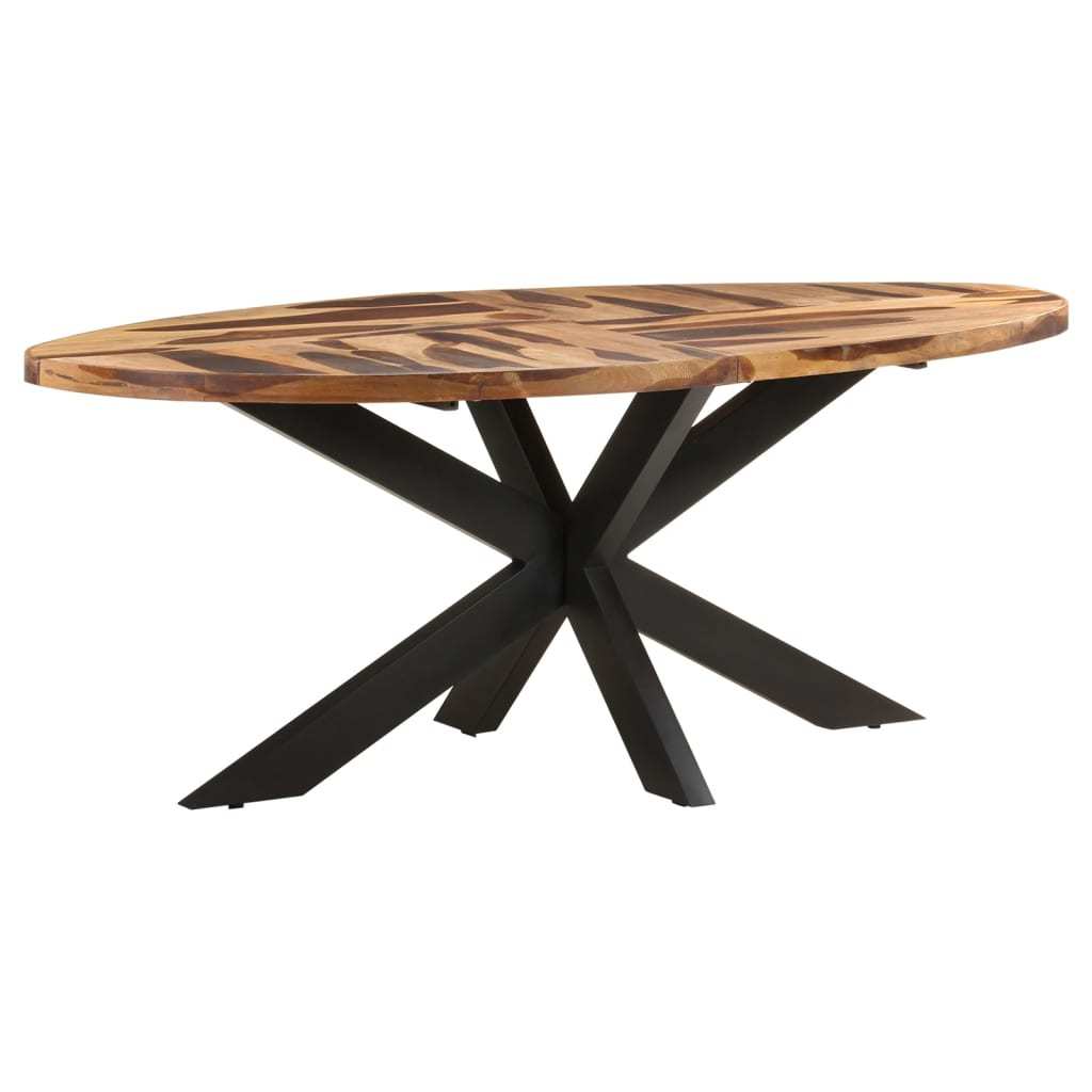 vidaXL Dining Table Oval 78.7"x39.4"x29.5" Acacia Wood