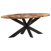 vidaXL Dining Table Oval 78.7"x39.4"x29.5" Acacia Wood