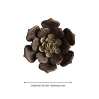 Iron Wall Distressed Three-dimensional Flower