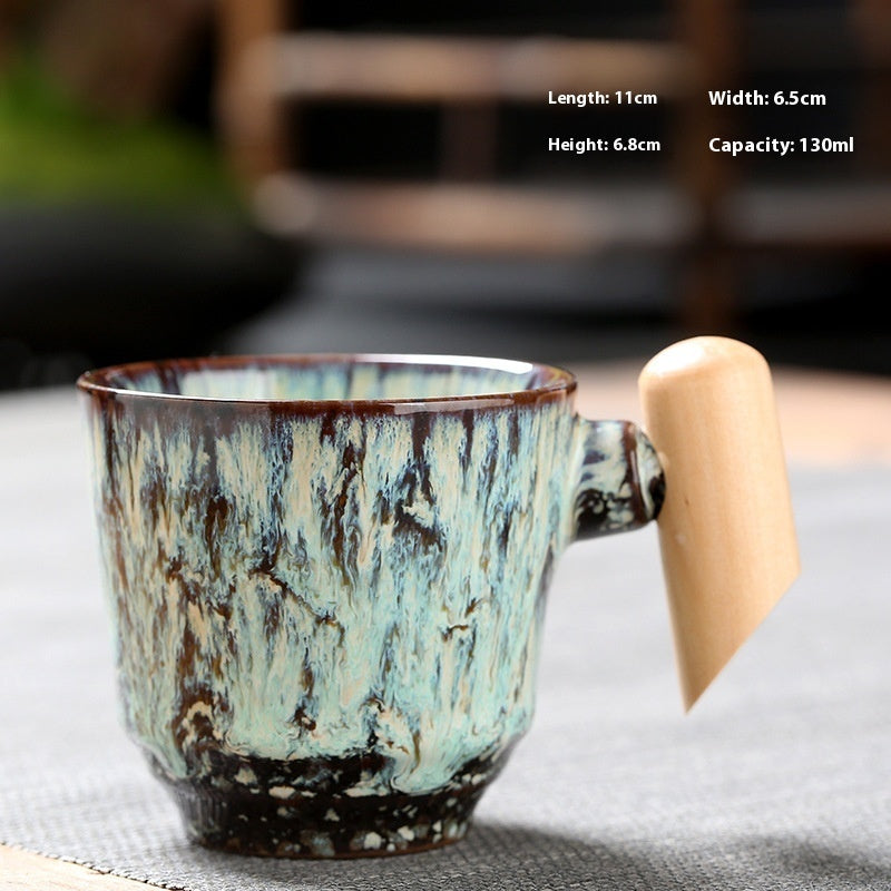 Wooden Handle Ceramic Cup Dahuaware