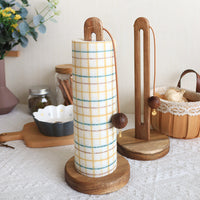 Solid Wood Tissue Rack Non-perforated Roll Paper Storage Rack