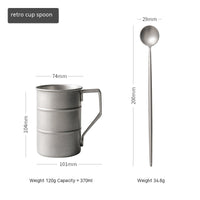 Creative Outdoor Mug Made Of 304 Stainless Steel With A Lid