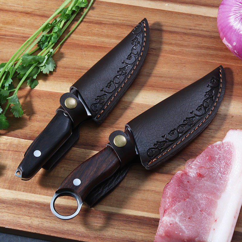 Hunting Knife With Holster Peeling Boneless Meat Cutting Kitchen Knife