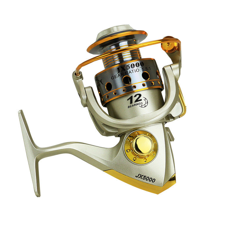 Dasino 12-axis wooden handle metal head reel