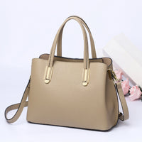 Solid leather middle aged mother bag