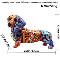 Colorful Weiner Dog Decorations