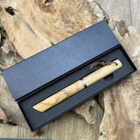 Olivewood Damascus Steel Knife Outdoor Decoration