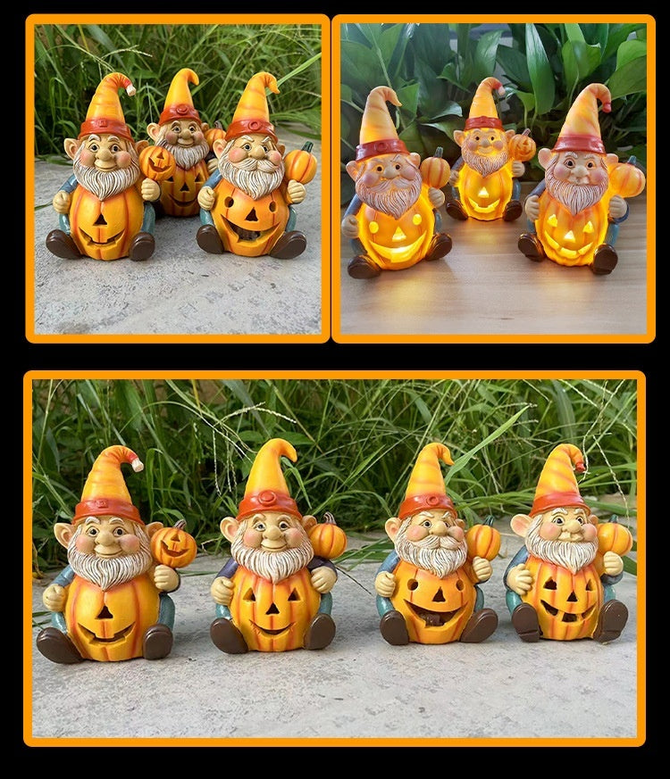 New Halloween Pumpkin Old Man Gnomes