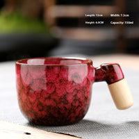 Wooden Handle Ceramic Cup Dahuaware