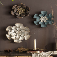 Iron Wall Distressed Three-dimensional Flower