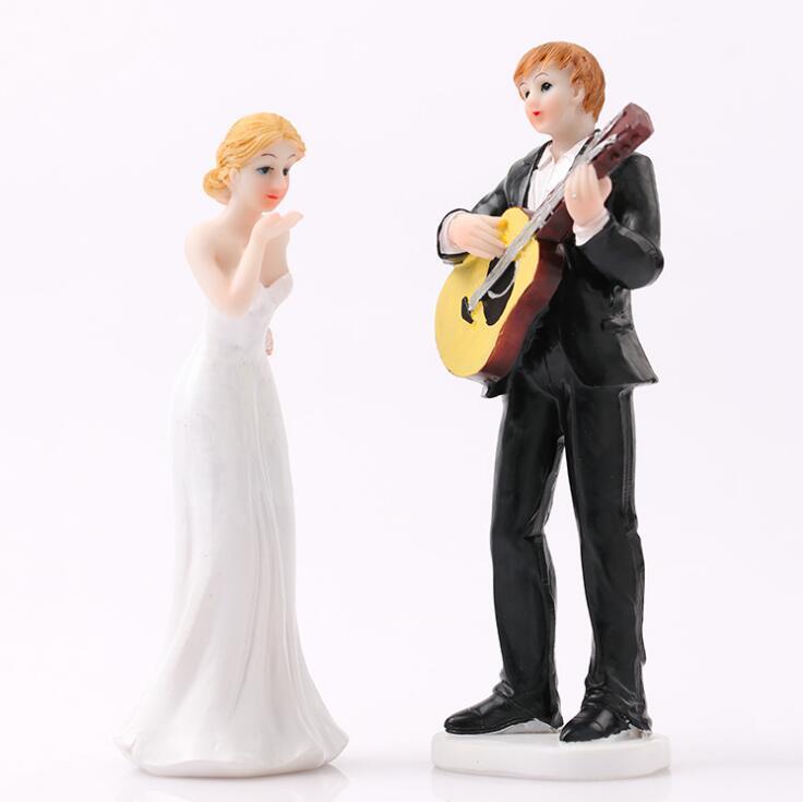 Bride and Groom Cake Decorations Resin