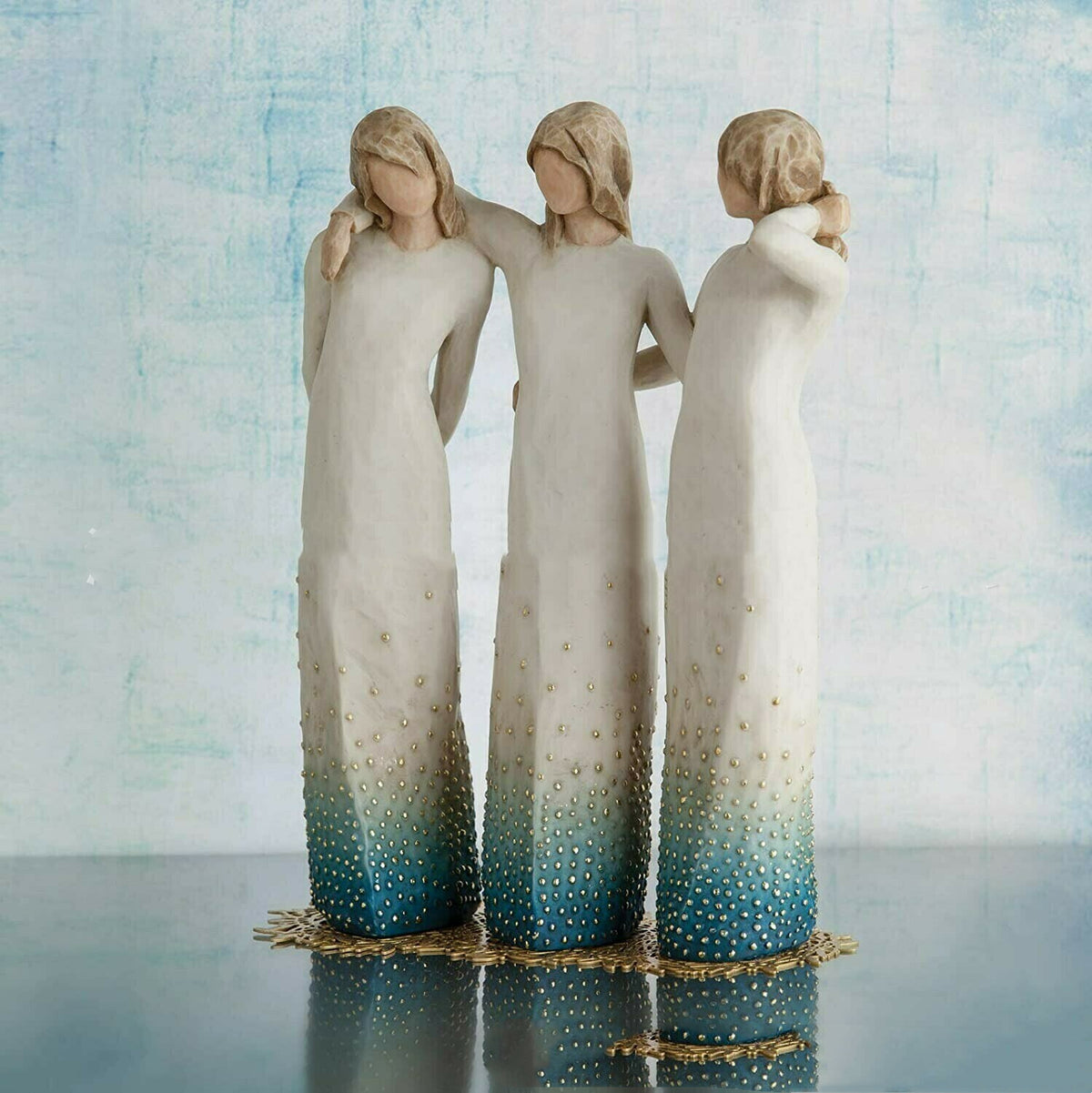 Three Female Resin Sculpture