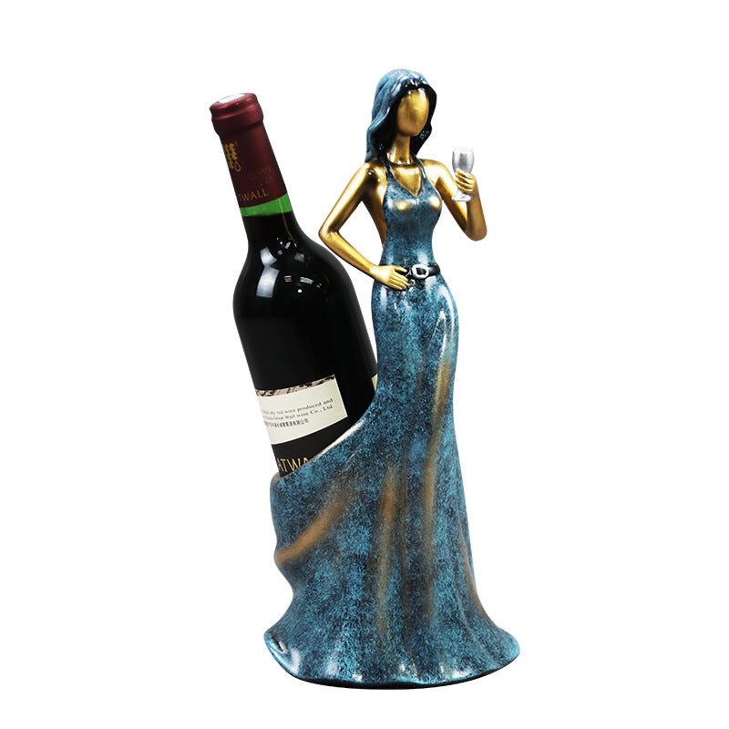 Resin Lady Bottle Holder