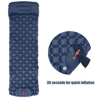 Outdoor Sleeping Pad Camping Inflatable Mattress With Pillows Travel Mat