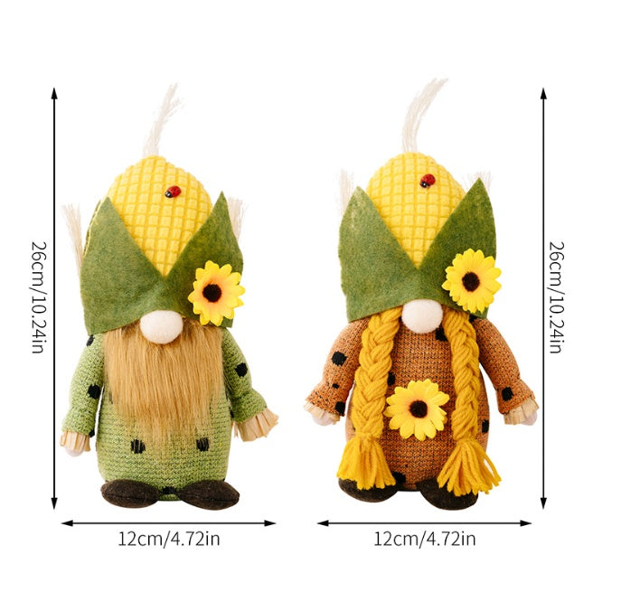 Harvest Season Corn Head Doll Sunflower