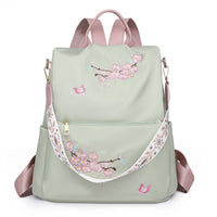 Women's Fashion Simple Style Embroidery Casual Backpack