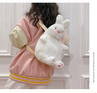 Plush Little Duck Rabbit Women's Cute Small Backpack