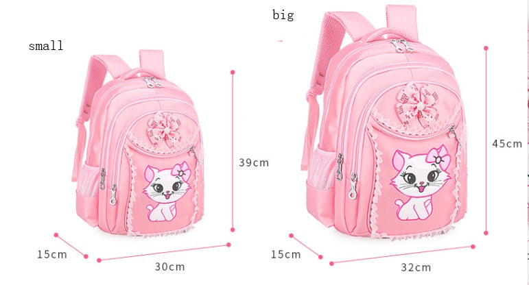 Primary school bag 6-12 year old girl backpack cute princess