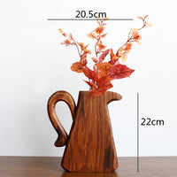 Creative Living Room Solid Wood Vase Countertop Ornaments