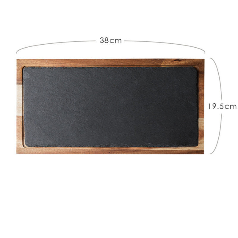 Household rock wood  board tray