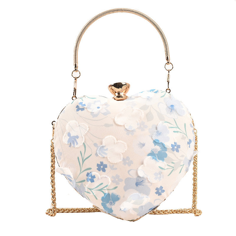 Sweet Floral Chain Crossbody Bag Fashion Tote