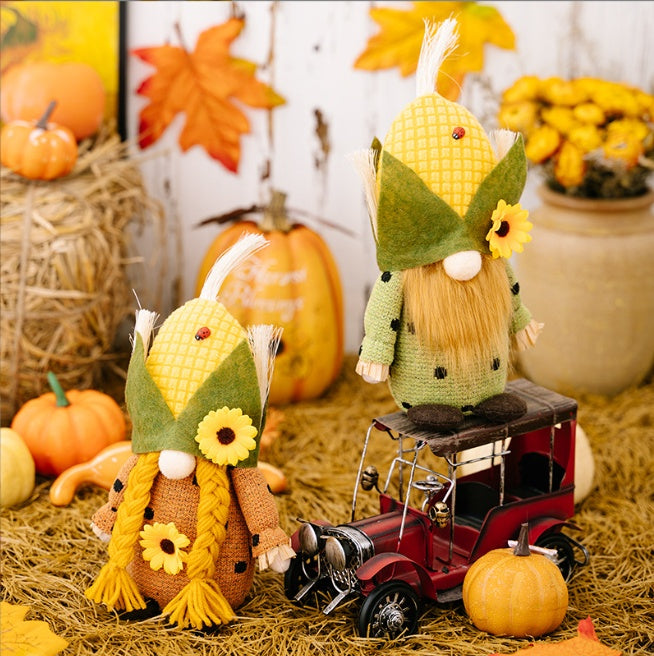 Harvest Season Corn Head Doll Sunflower