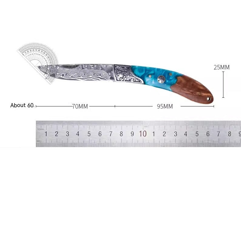 Multifunctional Self-defense Folding Stainless Steel Mini Fruit Knife