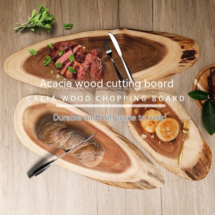 Log Vegetable Cutting Board Stump