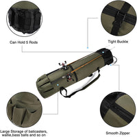 Cylinder Outdoor Fishing Bag Multifunctional Gear Storage Bag