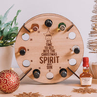 Popular Christmas Countdown Wine Rack Wooden Decorations