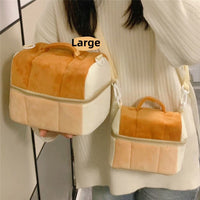 Cute Toast Cosmetic Bag Large