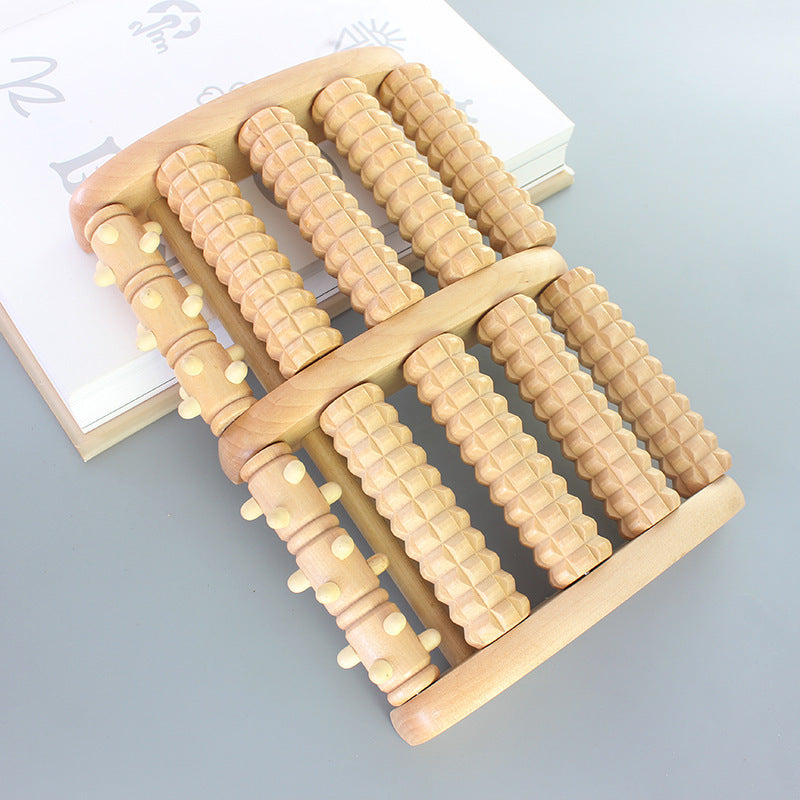 Thickened Wooden Foot Massager Wooden Roller Type