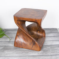 Small Square Stool Wooden Pier