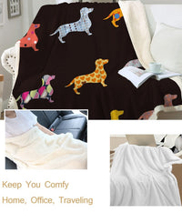 Bedding Fleece Blanket Cartoon Colorful Plush Throw Blanket