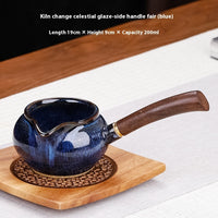 Minimalist Household Kiln Transformation Wooden Handle Tea Pot Set