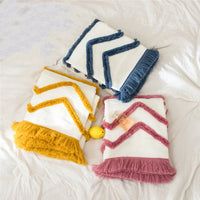 Sofa Blanket Tassel Home Furnishing Knitted Woolen Blanket