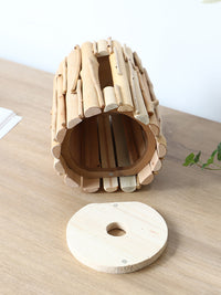 Home Tabletop Wooden Roll Paper Holder