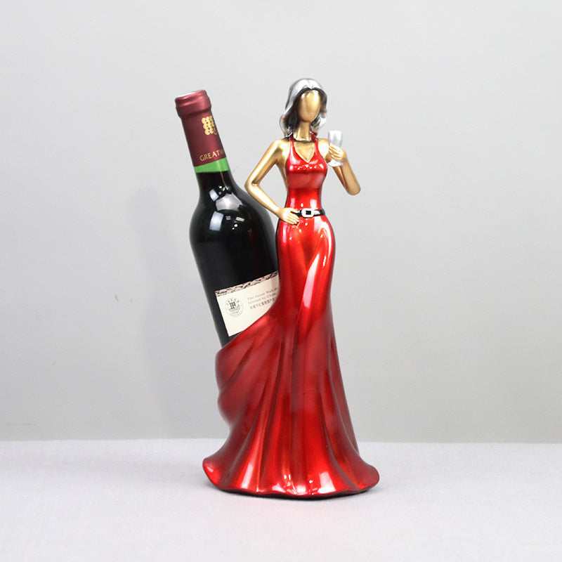 Resin Lady Bottle Holder