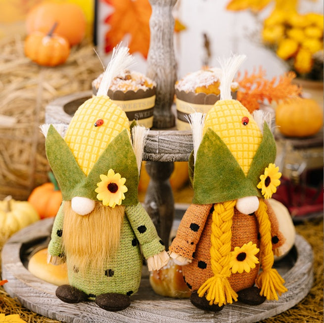 Harvest Season Corn Head Doll Sunflower