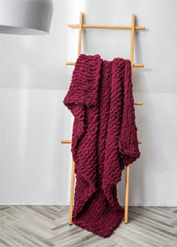 Woven Blanket Chenille Stick Knitted Blanket