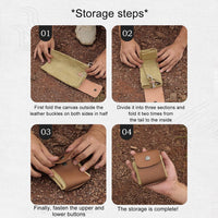 Outdoor Picking Multifunctional Bag Folding Canvas Kit Harvest Pouch For Forest Camping Hiking Hunting